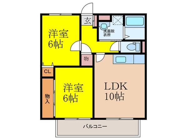 クレスト原Ⅰの物件間取画像